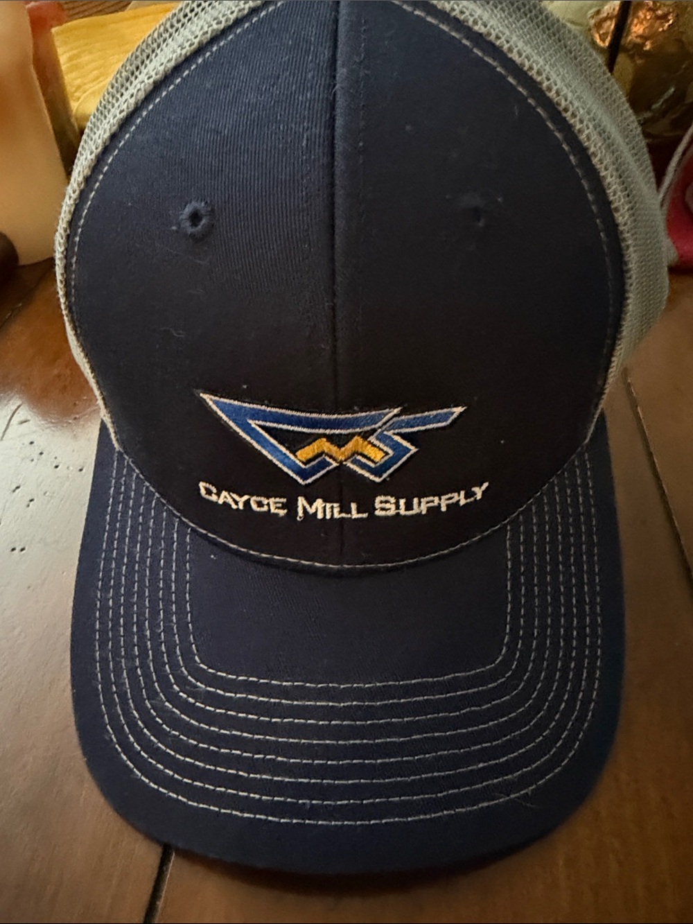 Navy & Gray Mesh Trucker Cap